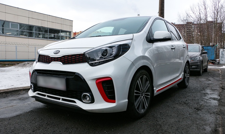 KIA Picanto с новой акустикой + изготовление короба сабвуфера